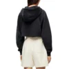 Ss23 Kısa Kapüşonlu Sweatshirt “Siyah” S359Y25X30-1720