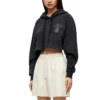 Ss23 Kısa Kapüşonlu Sweatshirt “Siyah” S359Y25X30-1720