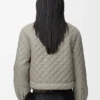 Teknik Kumaştan Kısa Ceket Teknik Kumaştan Kısa Ceket
