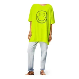 Unisex Smiley Baskılı Sarı S616341X65-8147