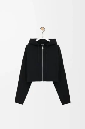 Yün Anagram Fermuarlı Kapüşonlu Sweatshirt Yün Anagram Fermuarlı Kapüşonlu Sweatshirt