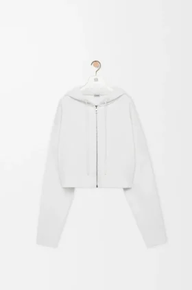Yün Anagram Fermuarlı Kapüşonlu Sweatshirt Yün Anagram Fermuarlı Kapüşonlu Sweatshirt