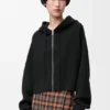 Yün Anagram Fermuarlı Kapüşonlu Sweatshirt Yün Anagram Fermuarlı Kapüşonlu Sweatshirt