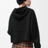 Yün Anagram Fermuarlı Kapüşonlu Sweatshirt Yün Anagram Fermuarlı Kapüşonlu Sweatshirt
