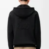 Yün Anagram Fermuarlı Kapüşonlu Sweatshirt