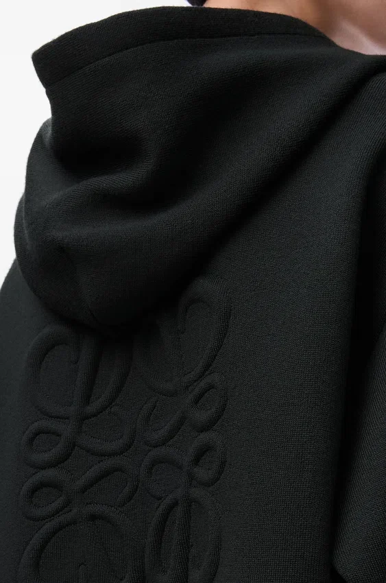 Yün Anagram Fermuarlı Kapüşonlu Sweatshirt Yün Anagram Fermuarlı Kapüşonlu Sweatshirt