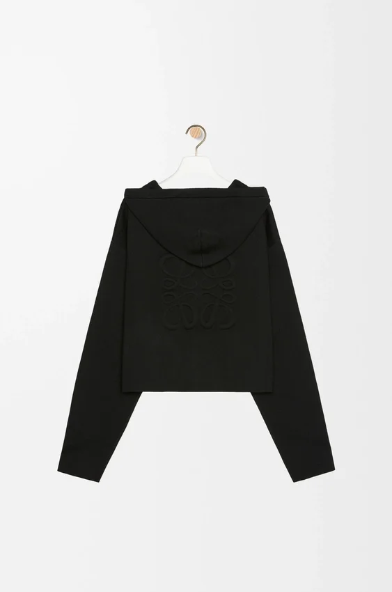 Yün Anagram Fermuarlı Kapüşonlu Sweatshirt Yün Anagram Fermuarlı Kapüşonlu Sweatshirt