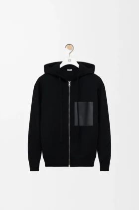 Yün Fermuarlı Kapüşonlu Sweatshirt