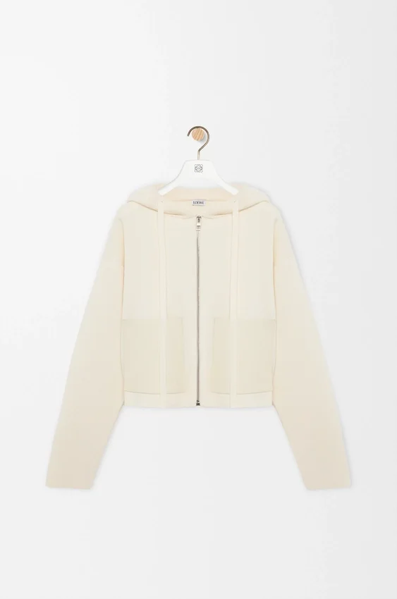 Yün Fermuarlı Kapüşonlu Sweatshirt Yün Fermuarlı Kapüşonlu Sweatshirt