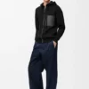 Yün Fermuarlı Kapüşonlu Sweatshirt