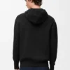 Yün Fermuarlı Kapüşonlu Sweatshirt