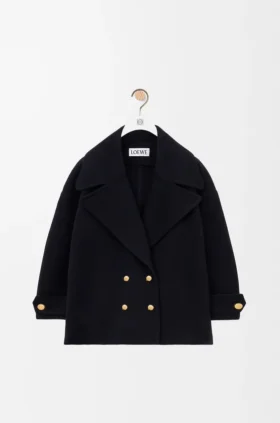 Yün Pebble Peacoat