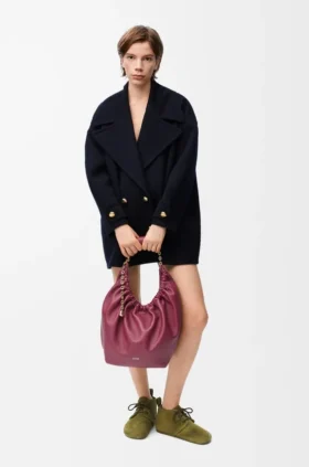 Yün Pebble Peacoat