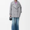 Yün Pebble Peacoat Yün Pebble Peacoat