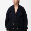 Yün Pebble Peacoat Yün Pebble Peacoat