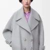 Yün Pebble Peacoat Yün Pebble Peacoat