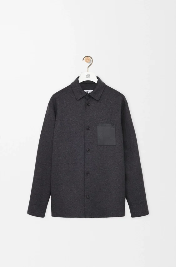 Yün ve Kaşmir Overshirt Yün ve Kaşmir Overshirt
