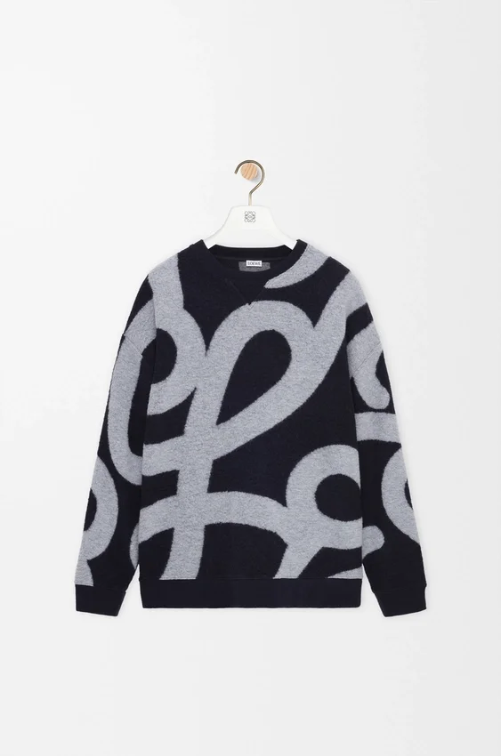 Yün ve Pamuktan Üretilmiş Sweatshirt Yün ve Pamuktan Üretilmiş Sweatshirt