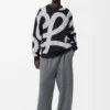 Yün ve Pamuktan Üretilmiş Sweatshirt Yün ve Pamuktan Üretilmiş Sweatshirt