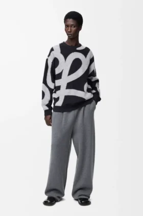 Yün ve Pamuktan Üretilmiş Sweatshirt