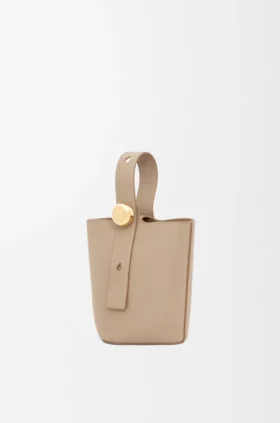 Yumuşak Damarlı Dana Derisinden Mini Pebble Bucket Çanta