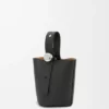 Yumuşak Damarlı Dana Derisinden Mini Pebble Bucket Çanta