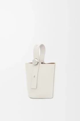 Yumuşak Damarlı Dana Derisinden Mini Pebble Bucket Çanta