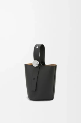 Yumuşak Damarlı Dana Derisinden Mini Pebble Bucket Çanta