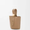 Yumuşak Damarlı Dana Derisinden Mini Pebble Bucket Çanta