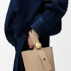 Yumuşak Damarlı Dana Derisinden Mini Pebble Bucket Çanta