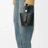 Yumuşak Damarlı Dana Derisinden Mini Pebble Bucket Çanta