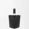 Yumuşak Damarlı Dana Derisinden Mini Pebble Bucket Çanta