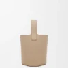 Yumuşak Damarlı Dana Derisinden Mini Pebble Bucket Çanta