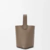 Yumuşak Damarlı Dana Derisinden Mini Pebble Bucket Çanta