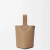 Yumuşak Damarlı Dana Derisinden Mini Pebble Bucket Çanta