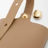 Yumuşak Damarlı Dana Derisinden Mini Pebble Bucket Çanta
