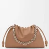 Yumuşak Nappa Kuzu Derisinden Büyük Flamenco Purse Yumuşak Nappa Kuzu Derisinden Büyük Flamenco Purse