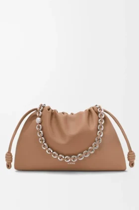 Yumuşak Nappa Kuzu Derisinden Büyük Flamenco Purse