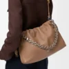 Yumuşak Nappa Kuzu Derisinden Büyük Flamenco Purse Yumuşak Nappa Kuzu Derisinden Büyük Flamenco Purse