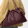 Yumuşak Nappa Kuzu Derisinden Büyük Flamenco Purse Yumuşak Nappa Kuzu Derisinden Büyük Flamenco Purse