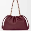 Yumuşak Nappa Kuzu Derisinden Büyük Flamenco Purse Yumuşak Nappa Kuzu Derisinden Büyük Flamenco Purse