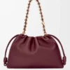 Yumuşak Nappa Kuzu Derisinden Büyük Flamenco Purse Yumuşak Nappa Kuzu Derisinden Büyük Flamenco Purse