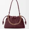 Yumuşak Nappa Kuzu Derisinden Büyük Flamenco Purse Yumuşak Nappa Kuzu Derisinden Büyük Flamenco Purse