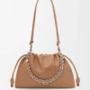 Yumuşak Nappa Kuzu Derisinden Büyük Flamenco Purse Yumuşak Nappa Kuzu Derisinden Büyük Flamenco Purse