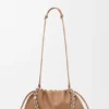 Yumuşak Nappa Kuzu Derisinden Büyük Flamenco Purse Yumuşak Nappa Kuzu Derisinden Büyük Flamenco Purse