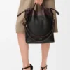 Yumuşak Nappa Kuzu Derisinden Flamenco Purse Tote Çantası Yumuşak Nappa Kuzu Derisinden Flamenco Purse Tote Çantası