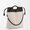 Yumuşak Nappa Kuzu Derisinden Flamenco Purse Tote Çantası Yumuşak Nappa Kuzu Derisinden Flamenco Purse Tote Çantası