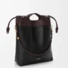 Yumuşak Nappa Kuzu Derisinden Flamenco Purse Tote Çantası Yumuşak Nappa Kuzu Derisinden Flamenco Purse Tote Çantası